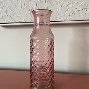 Elegant Pink Glass Vase